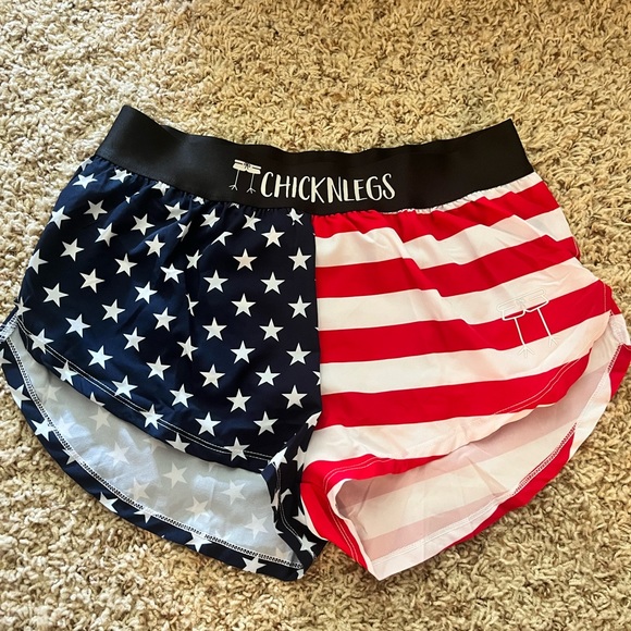 Shorts Chicknlegs American Flag Running Shorts Size M Poshmark